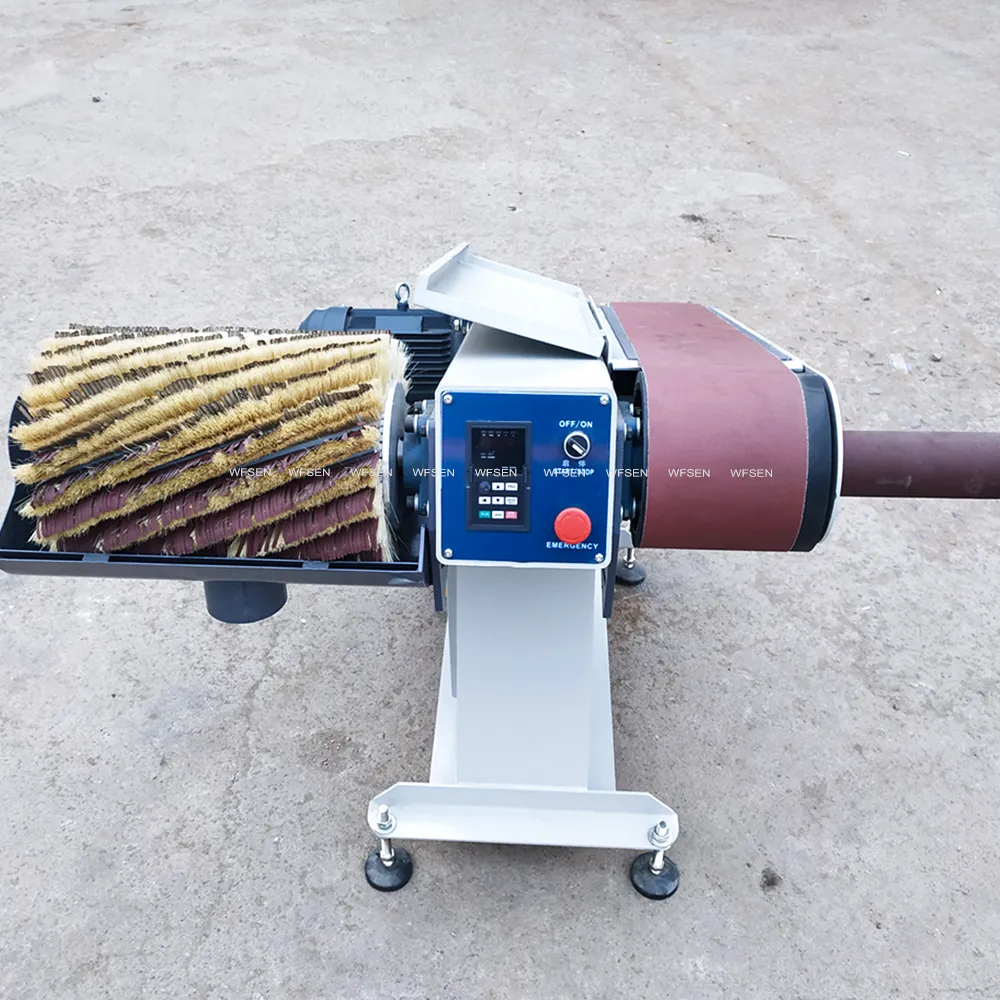 small wood brush polish sanding machine with drum